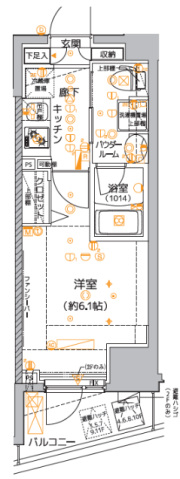 クレイシア品川東大井の間取り