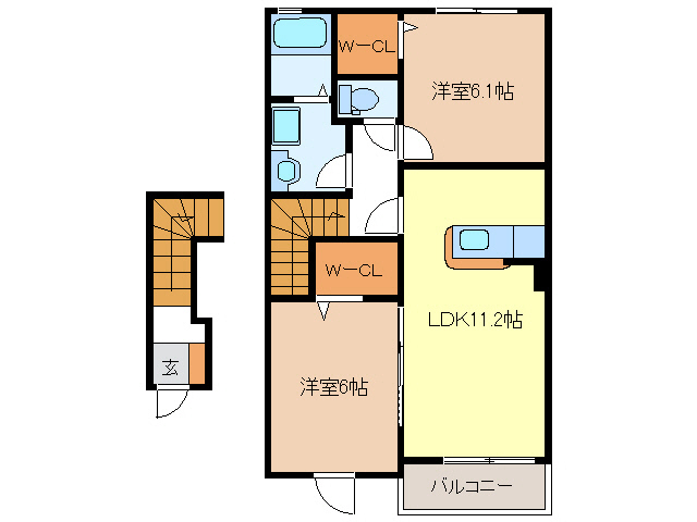 グランドール　AOYAMA　Ａ・Ｂ棟の間取り