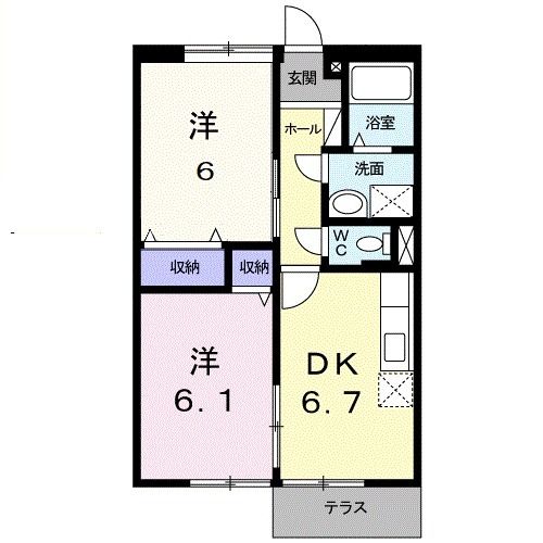 サニーコートＭの間取り