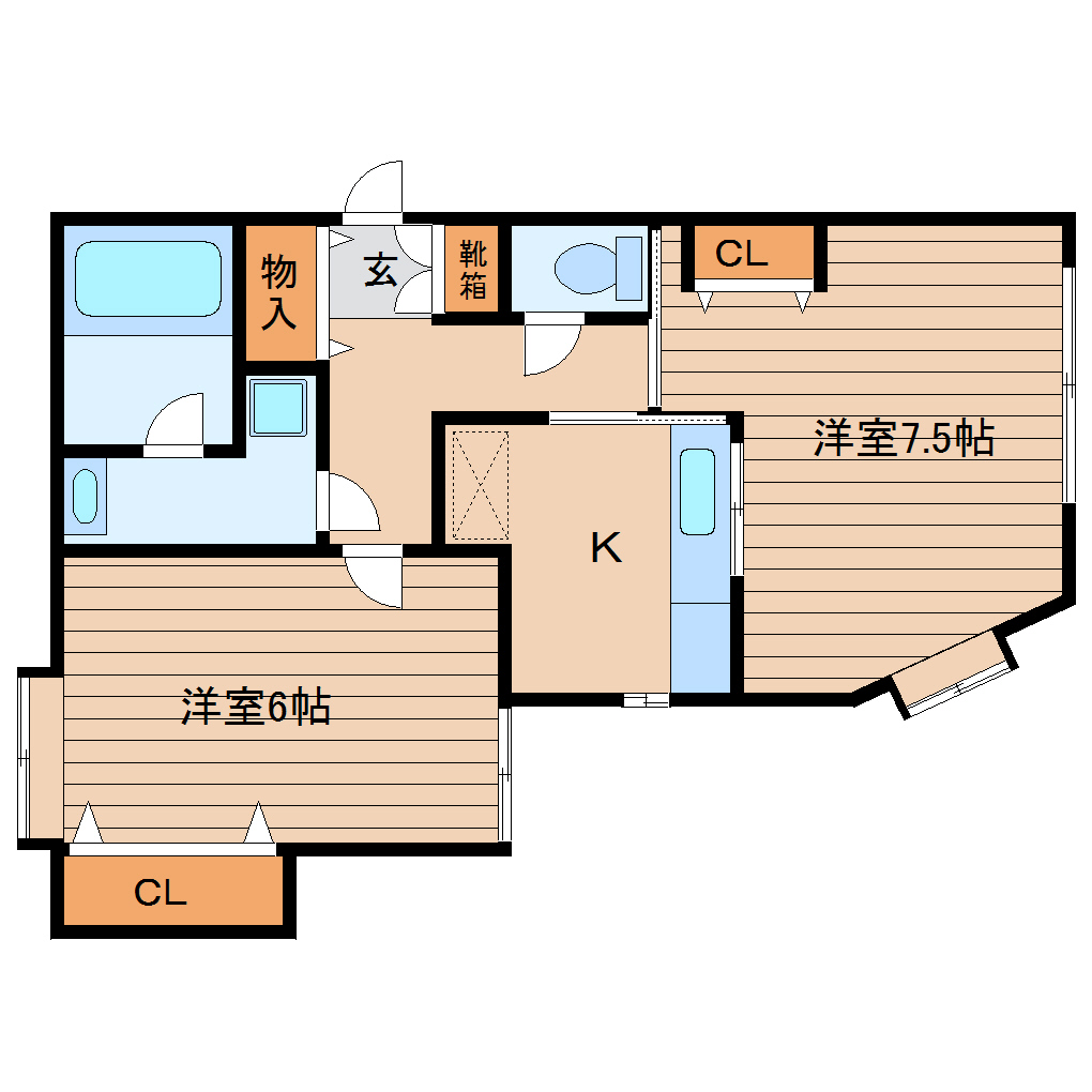 エムシティ5の間取り