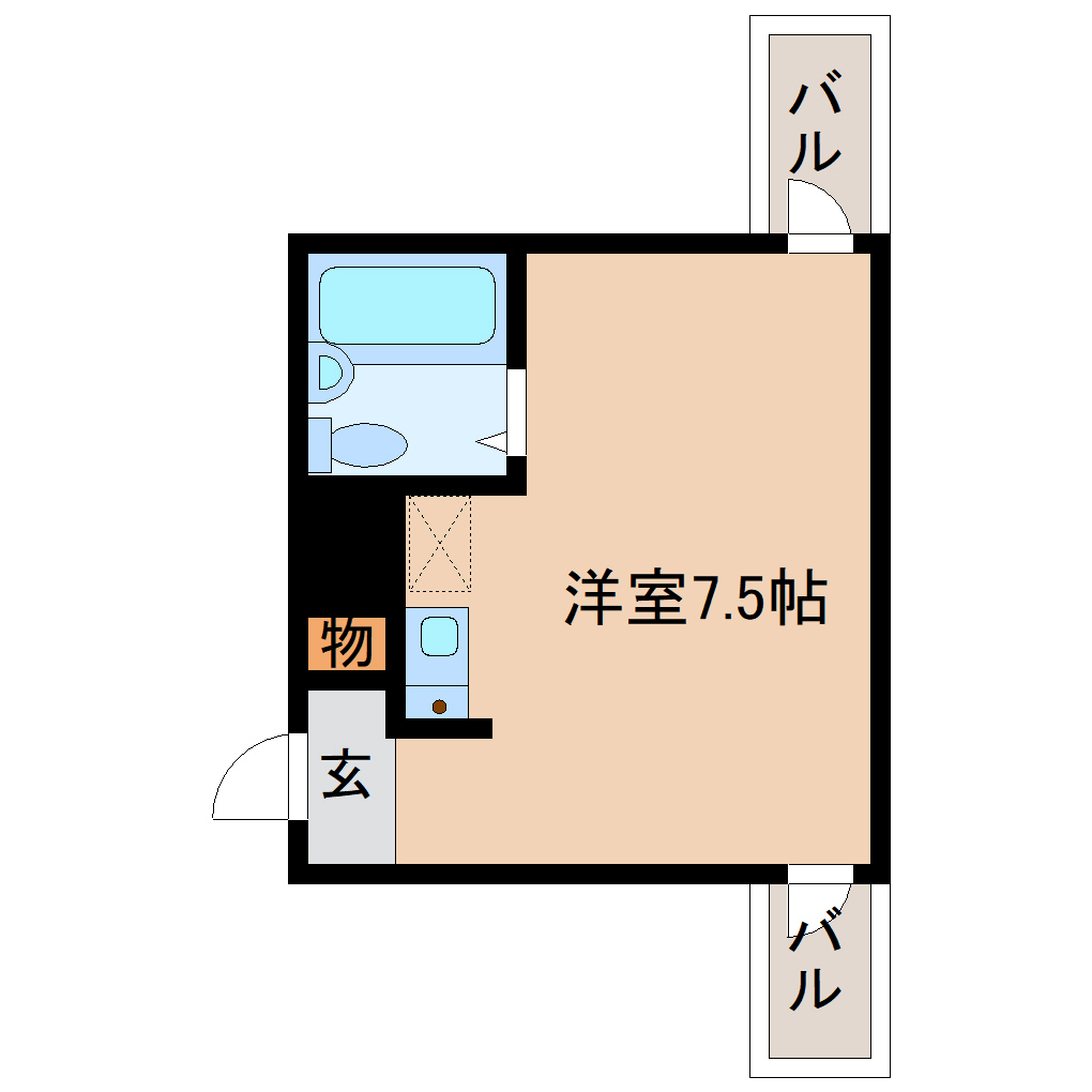 朝日プラザ三条口の間取り