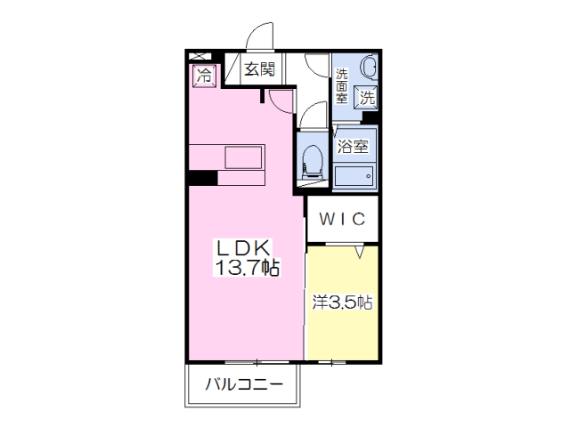 フィエスタ１号館の間取り