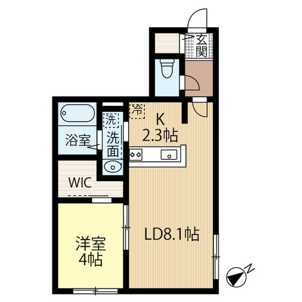 札幌市北区麻生町のマンションの間取り