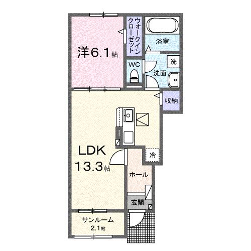 上益城郡御船町大字小坂のアパートの間取り