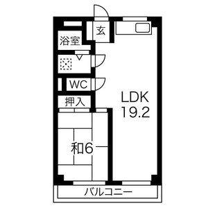 ハッピーコート駅南大路の間取り