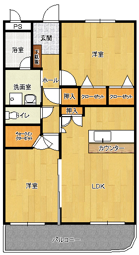 メゾン学園通りの間取り