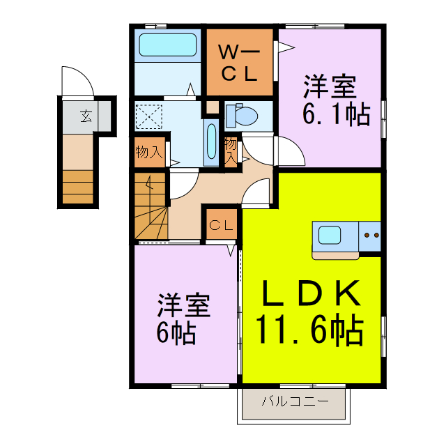 ウィル南町の間取り