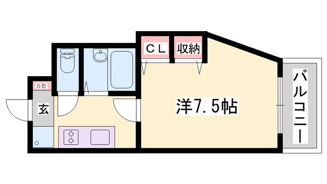 ジュネス野里の間取り