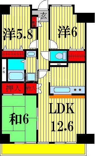 【クエスタ柏の間取り】