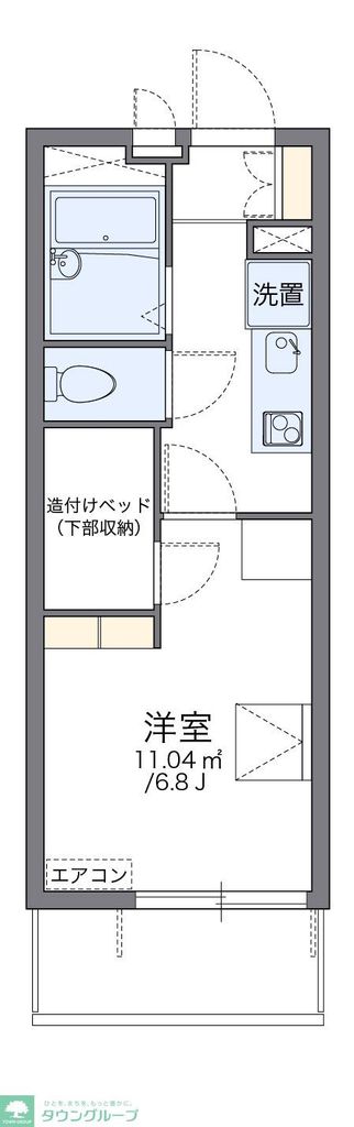 レオパレス来夢かしわ台の間取り