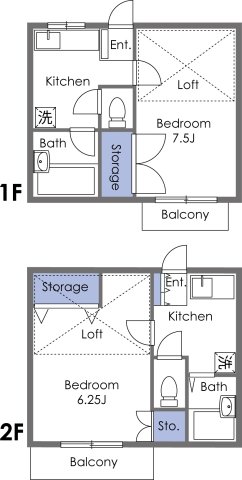 ライラックIの間取り