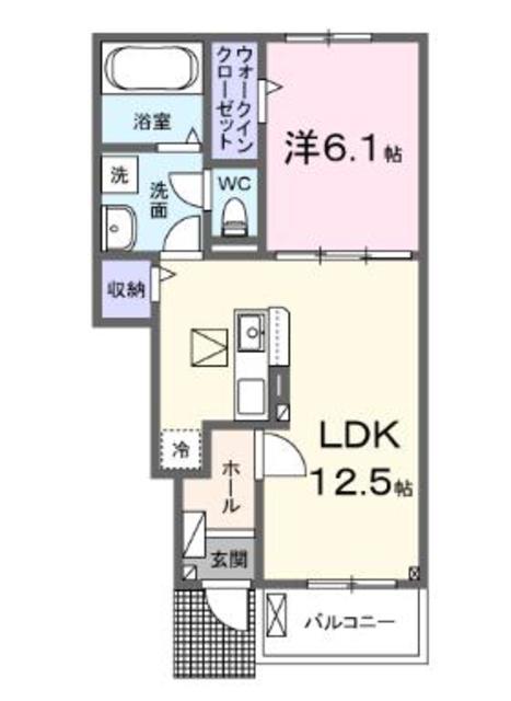 高座郡寒川町宮山のアパートの間取り