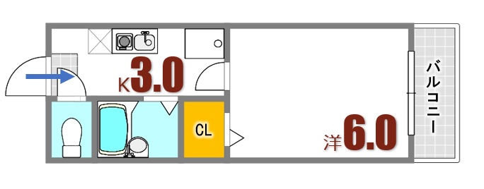 ベイサイドホーム坂6-11の間取り