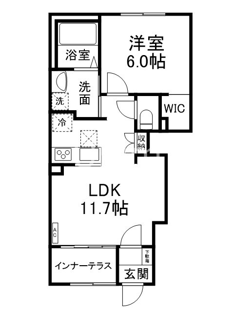 プルメリアの間取り