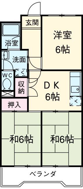 名古屋市北区上飯田北町のマンションの間取り