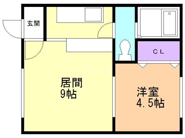 αＮＥＸＴ東札幌第２の間取り