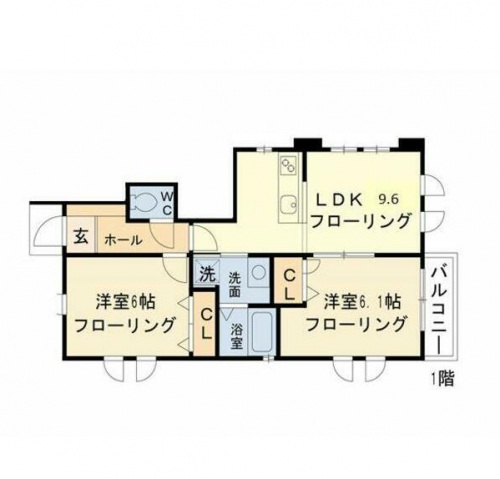 東京都稲城市平尾２（アパート）の賃貸物件の間取り