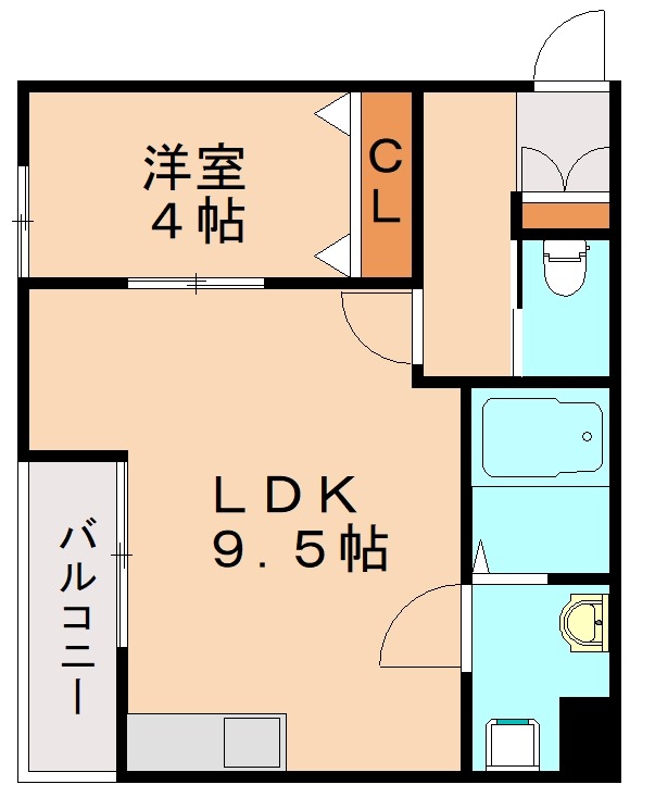 THE NOBLES 戸畑IIの間取り
