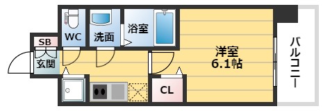 プレサンス梅田北ザ・ライブの間取り