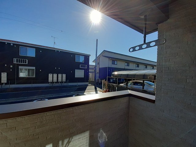 バルコニー　広々としたバルコニーです