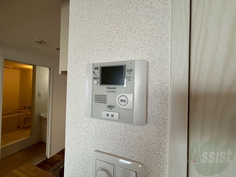 セキュリティ　インターホンで来客確認ができます。安心ですね。