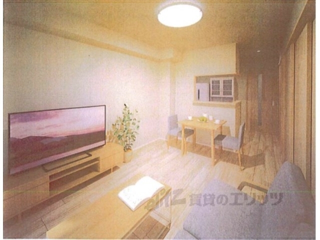 居室・リビング　完成予想パース