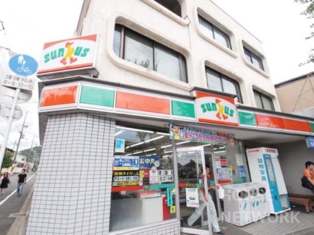 コンビニ　サンクスわら　天神前店（コンビニ）まで123m