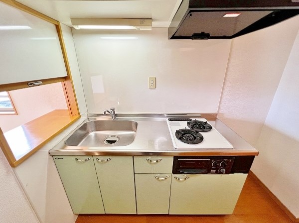 キッチン　★２口ガスシステムキッチン（グリル付）★