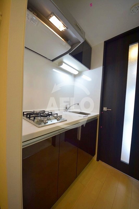 キッチン　アーデンタワー本町イースト　ガス2口コンロシステムキッチン