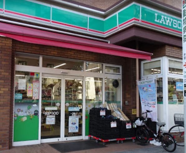 コンビニ　ローソンストア100川崎藤崎店（コンビニ）まで60m
