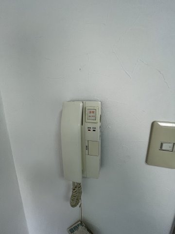 セキュリティ　受話器付きインターホンです