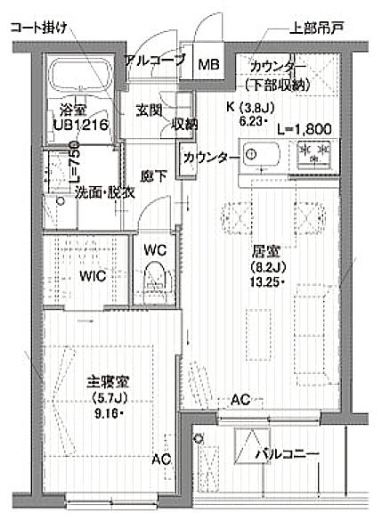 都営大江戸線 東新宿駅 徒歩3分 5階建 築15年の間取り写真