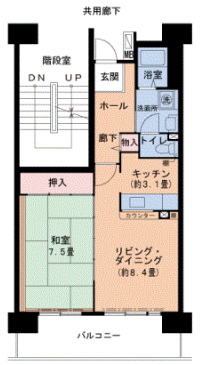 ルネシティ脇浜町2号棟の間取り写真