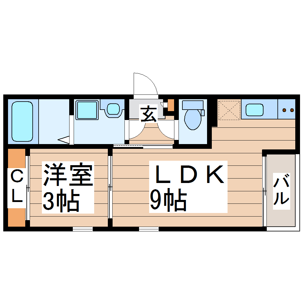 REGALEST五橋の間取り写真