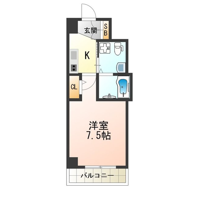 ラシーヌ天王寺町南の間取り写真