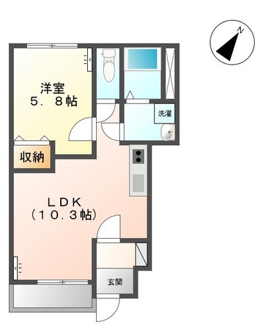 ＪＲ常磐線 湯本駅 徒歩39分 2階建 築12年の間取り写真