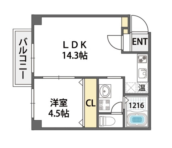 レクラン林寺の間取り写真