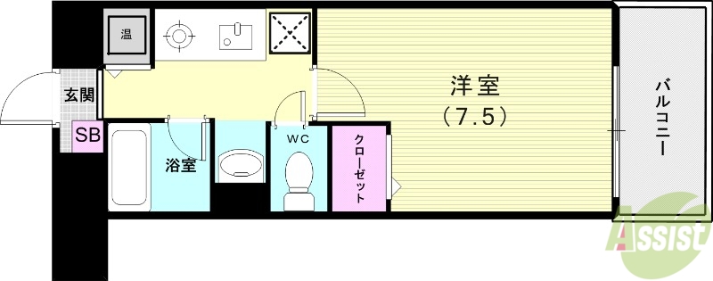 ラフィネ錦が丘の間取り写真