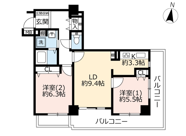 URエルアージュ小石川の間取り写真
