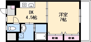 広島市西区井口のマンションの間取り