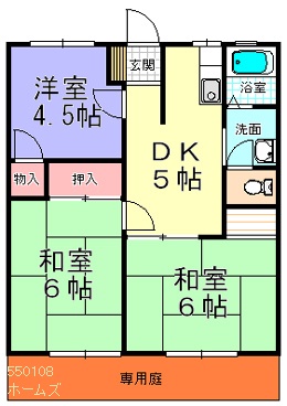 ハイツサンウォードの間取り