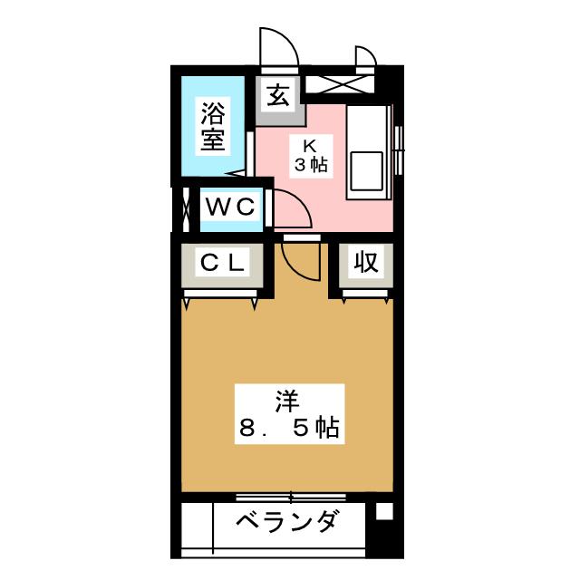 サンヴェール栄生の間取り