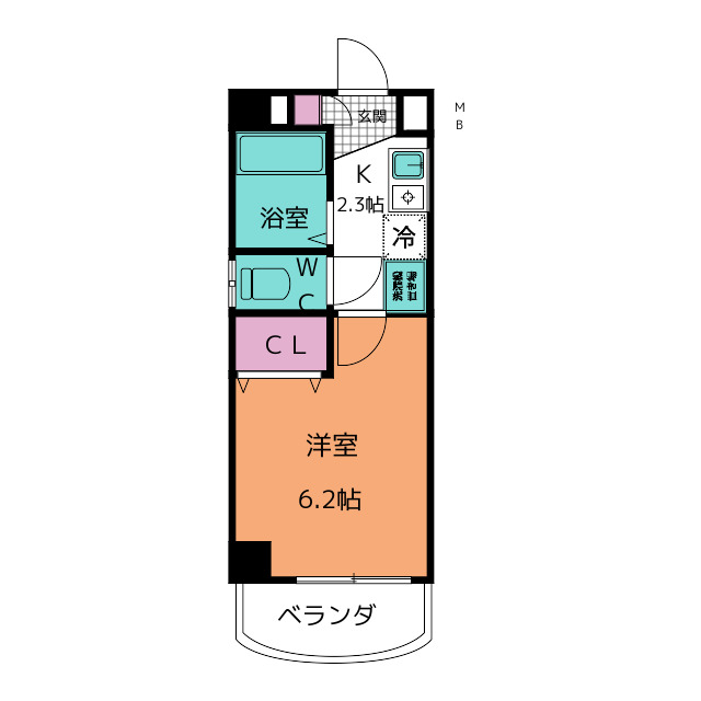 アパートメントハウスフォーナインの間取り