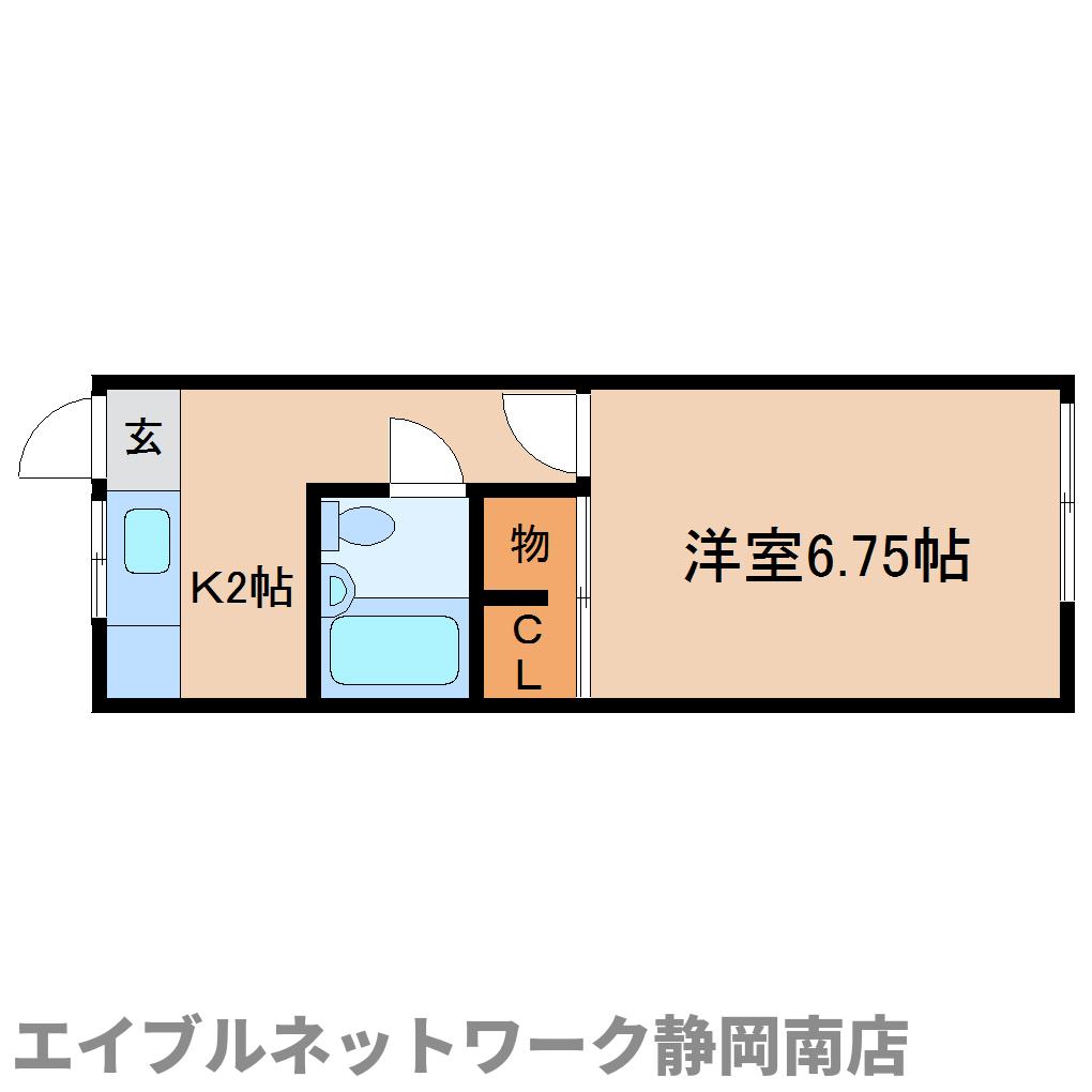 静岡市駿河区大谷のマンションの間取り