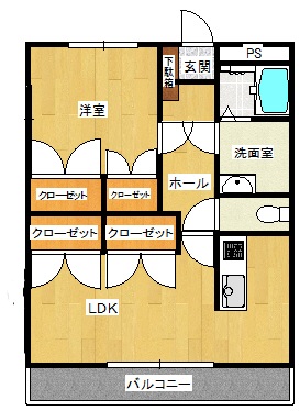 ぶらんどーるの間取り写真