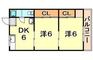 神戸市須磨区白川台のマンションの間取り