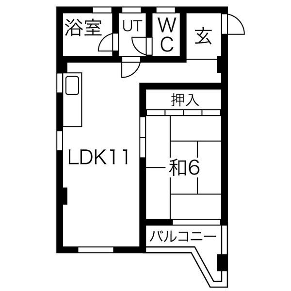 シャトル西野の間取り