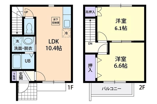 笠間市石井のアパートの間取り