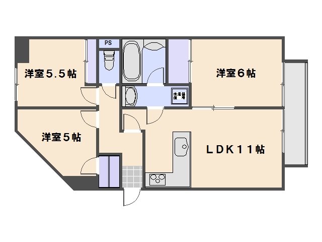 グリーンルージュMの間取り