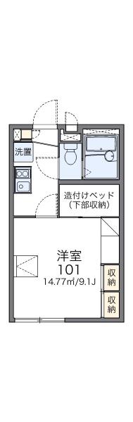 レオパレスシャンボールの間取り